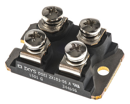 IXYS DSEI2X101-06A, Dual Switching Diode Module, Isolated, 600V 96A, 50ns, 4-Pin SOT-227B