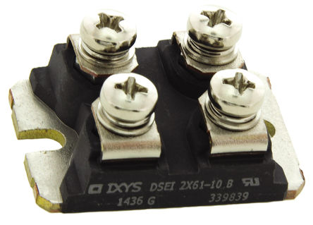 IXYS DSEI2X61-10B, Dual Switching Diode Module, Isolated, 1000V 60A, 50ns, 4-Pin SOT-227B