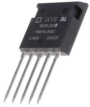 IXYS FBS16-06SC, SiC Schottky Diode Bridge Recifier, 5A 600V, 5-Pin ISOPLUS-I4-PAC