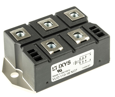 IXYS VUO110-16NO7, 3-phase Bridge Rectifier Module, 127A 1600V, 5-Pin PWS E 1