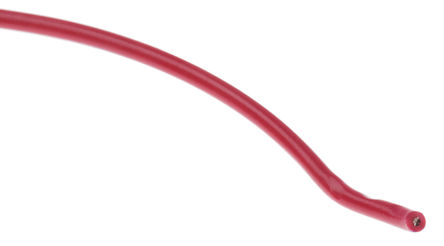 Alpha Wire Red, 30m PVC UL1007 Hook Up Wire, 0.23 mm&#178; CSA Flame Retardant, 300 V 24 AWG
