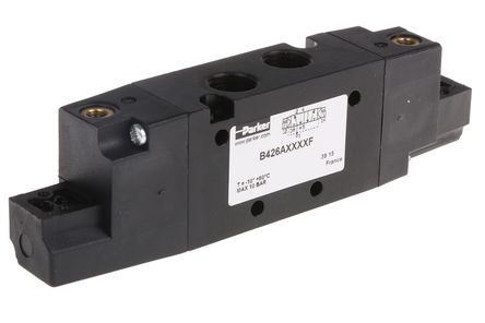 Parker B G 1/4 5/2 Solenoid/Solenoid DIN Rail Manifold Pneumatic Control Valve, 1170L/min