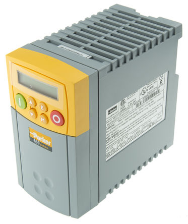 Parker AC650 Inverter Drive 0.37 kW with EMC Filter, 1-Phase In, 220 &#8594; 240 V ac, 2.2 A, 240Hz Out, IP20