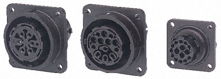 Amphenol, 13 Pole Panel Mount Connector Socket, Male Contacts