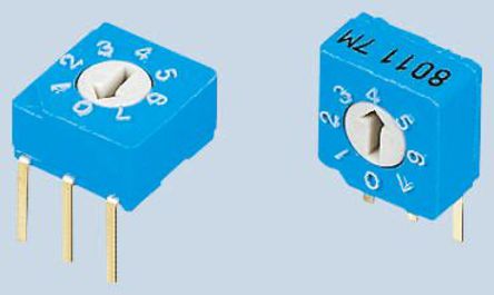 PCB DIP Switch, Rotary Flush Actuator