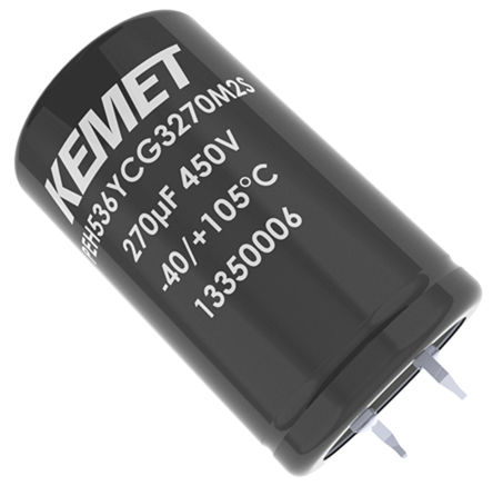 KEMET Aluminium Electrolytic Capacitor 10000&#956;F 35 V dc 30mm Snap-In Can - Snap-In, Radial series PEH536