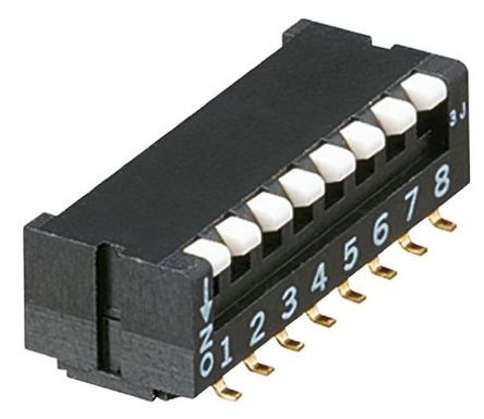 6 Way PCB DIP Switch SPST, Piano Actuator