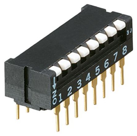 4 Way PCB DIP Switch SPST, Piano Actuator