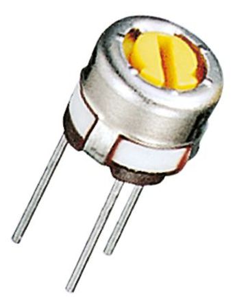Copal Electronics Through Hole Cermet Trimmer Resistor with Pin Terminations, 100k&#937; &#177;10% 0.5W &#177;100ppm/&#176;C