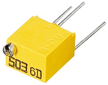 Copal Electronics 14-Turn Through Hole Cermet Trimmer Resistor with Pin Terminations, 2k&#937; &#177;10% 0.25W &#177;100ppm/&#176;C