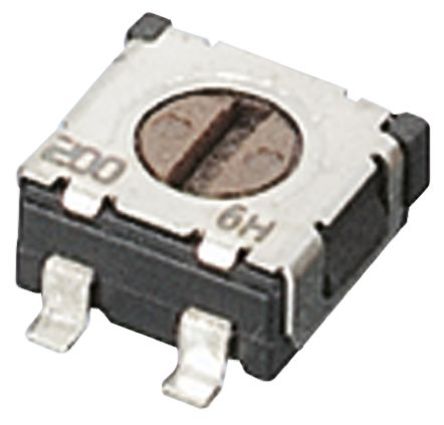 Copal Electronics SMD Cermet Trimmer Resistor with Gull Wing Terminations, 10k&#937; &#177;20% 0.25W &#177;100ppm/&#176;C