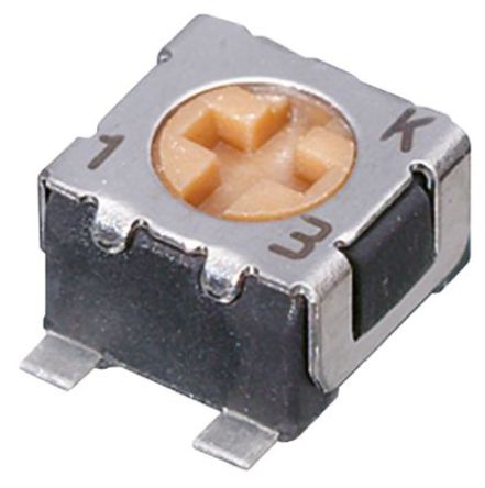 Copal Electronics SMD Cermet Trimmer Resistor with Gull Wing Terminations, 500&#937; &#177;20% 0.125W &#177;100ppm/&#176;C
