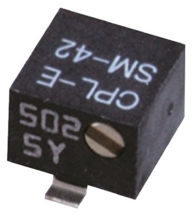 Copal Electronics 11-Turn SMD Cermet Trimmer Resistor with Gull Wing Terminations, 100k&#937; &#177;10% 0.25W &#177;100ppm/&#176;C