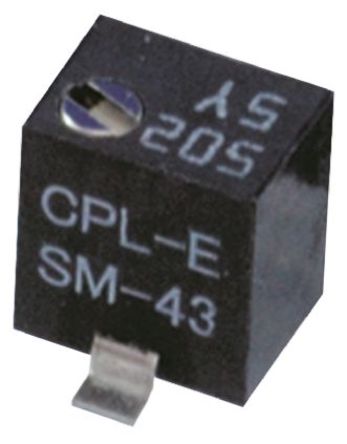 Copal Electronics 5-Turn SMD Cermet Trimmer Resistor with Gull Wing Terminations, 5k&#937; &#177;10% 0.25W &#177;100ppm/&#176;C
