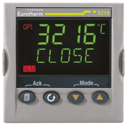 Eurotherm 3216 PID Temperature Controller, 48 x 48 (1/16 DIN)mm, 3 Output 1 Changeover Relay, 1 Logic I/O, 1 Relay