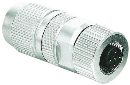 Harting, 4 Pole M12 Connector, Female Contacts