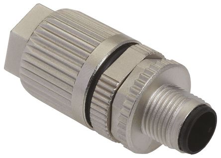 Harting M12 Series 2103, 5 Pole Cable Mount Connector Socket, Male Contacts, Threaded Mating, IP65, IP67