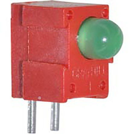 Push Button Switch, SPST, PCB Green LED