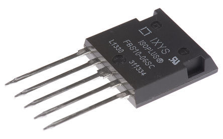 IXYS FBS10-06SC, SiC Schottky Diode Bridge Recifier, 3A 600V, 5-Pin ISOPLUS-I4-PAC