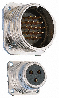 Amphenol, 5 Pole Cable Mount Connector Socket, Male Contacts
